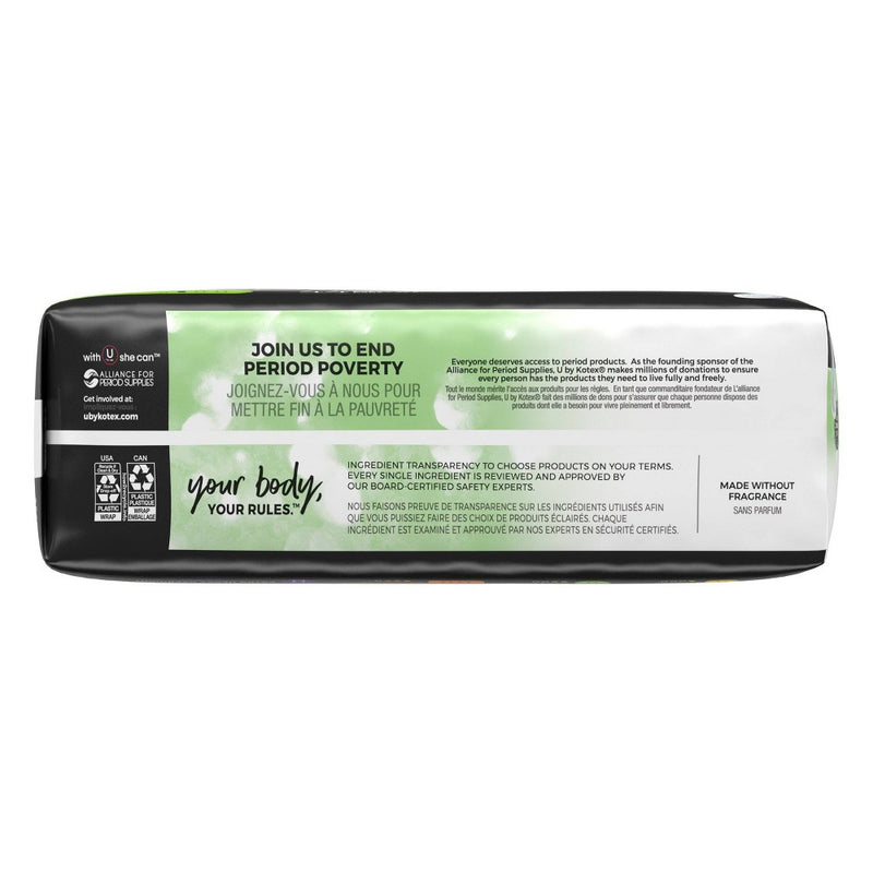 U by Kotex Security Unscented Heavy Absorbency Maxi Pads - Long - 44ct