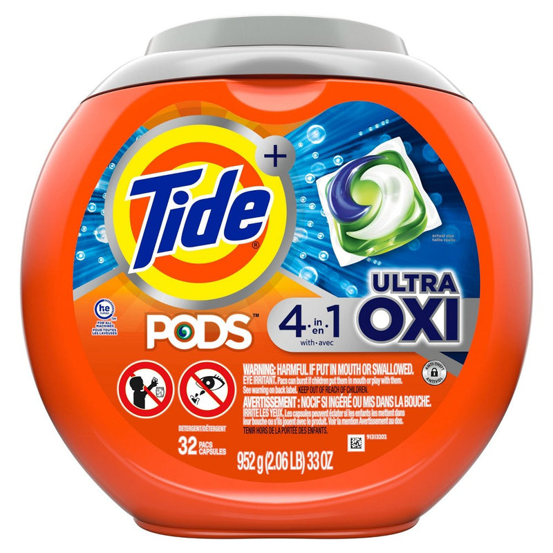 Tide PODS Laundry Detergent Pacs Ultra Oxi - 32ct