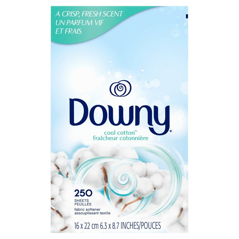 Downy Cool Cotton Fabric Softener Dryer Sheets - 250ct
