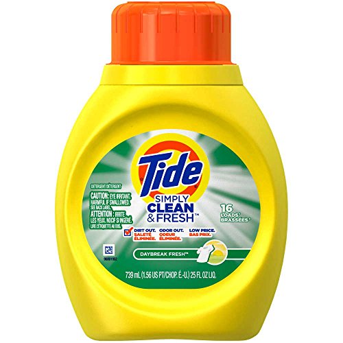 Tide Simply Clean and Fresh Daybreak Fresh Scent Liquid Laundry Detergent, 25 Fluid Ounce - 6 per case.