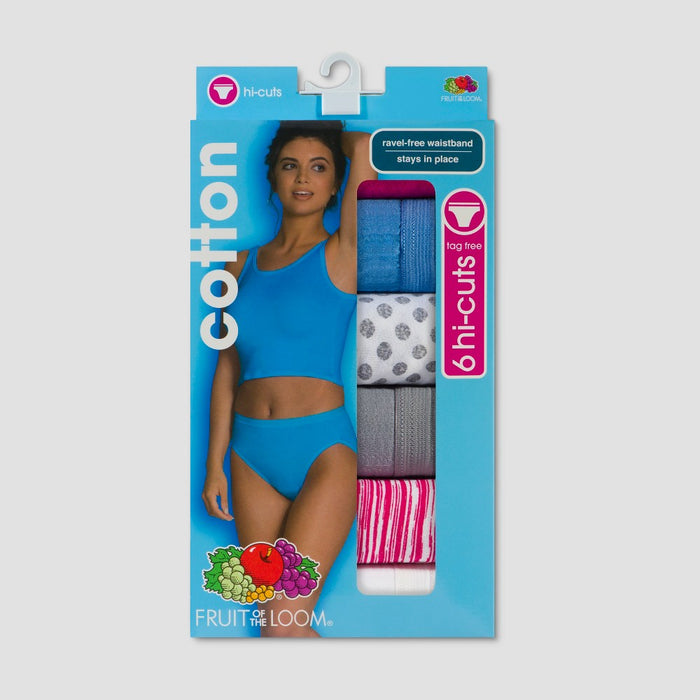 Fruit of the Loom Women's Hi-Cuts 6-Pack (Colors May Vary) - 5