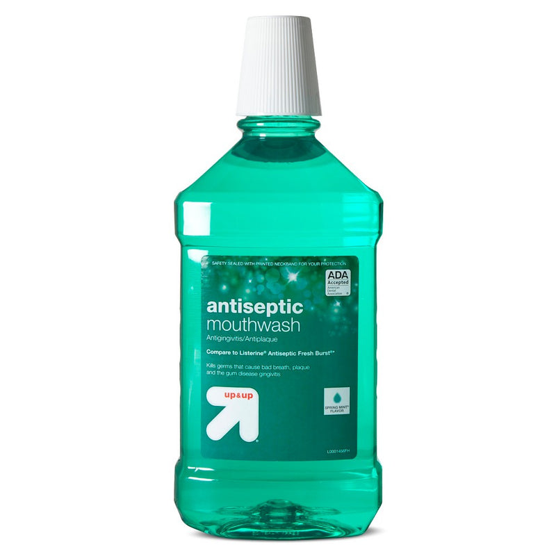 Antiseptic Mouthwash Green Mint - 50.7 fl oz - up & up