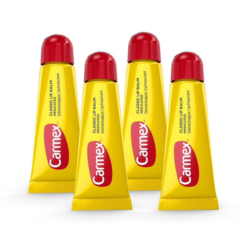 Carmex Classic Lip Balm Medicated Tube - 4pk/1.4oz