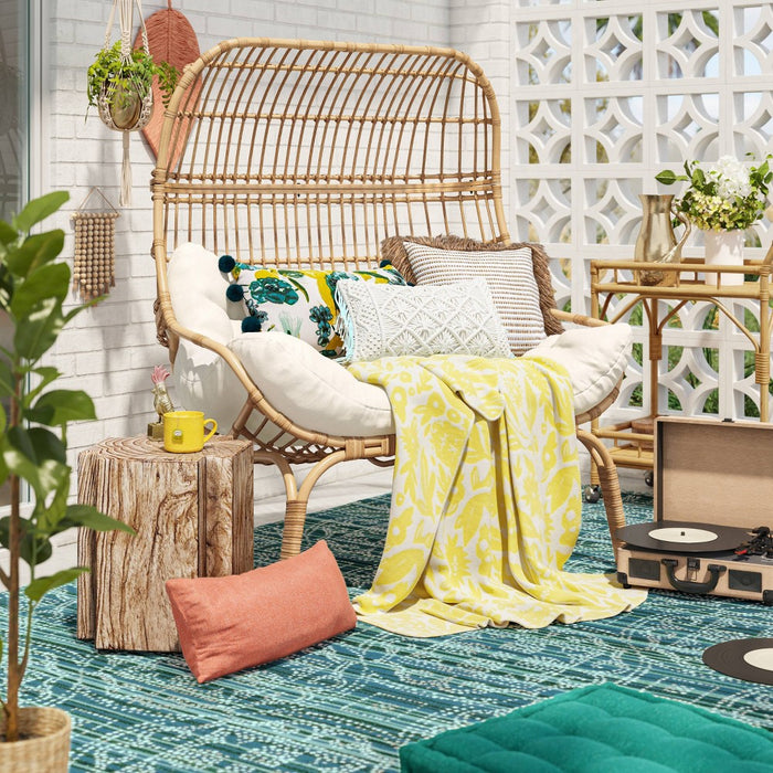 Wicker & Metal Patio Egg Chair - Threshold designed with Studio McGee (LOCAL PICKUP ONLY)