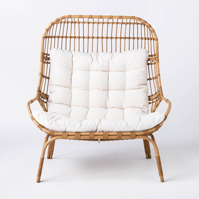 Wicker & Metal Patio Egg Chair - Threshold designed with Studio McGee (LOCAL PICKUP ONLY)