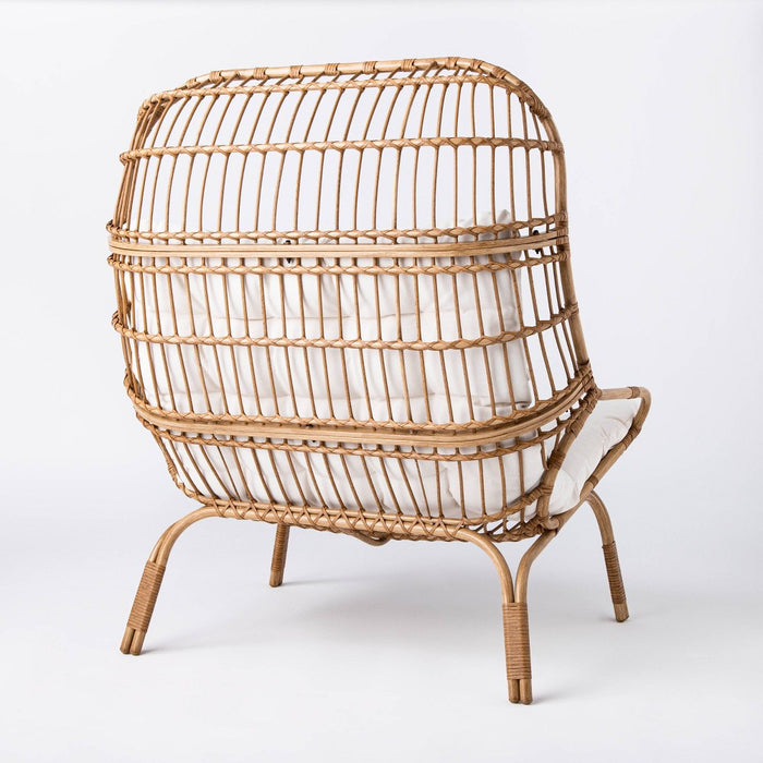 Wicker & Metal Patio Egg Chair - Threshold designed with Studio McGee (LOCAL PICKUP ONLY)
