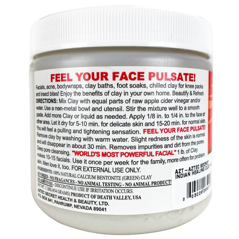 Aztec Secret Indian Healing Clay Deep Pore Cleansing Facial Treatment - 15.5oz