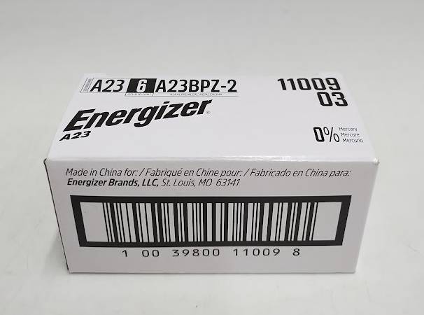 6 PACK Energizer 2pk A23 Batteries EXP 03/2028