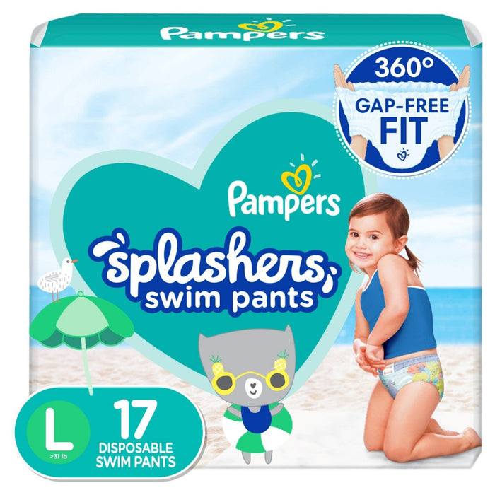 Pampers Splashers Disposable Swim Pants - Size L (17ct)