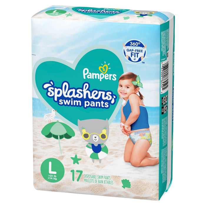 Pampers Splashers Disposable Swim Pants - Size L (17ct)