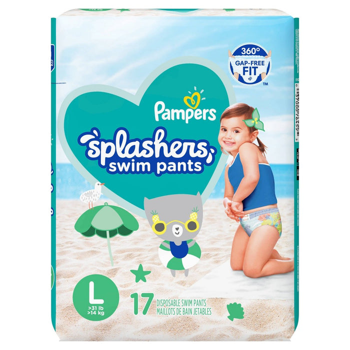 Pampers Splashers Disposable Swim Pants - Size L (17ct)