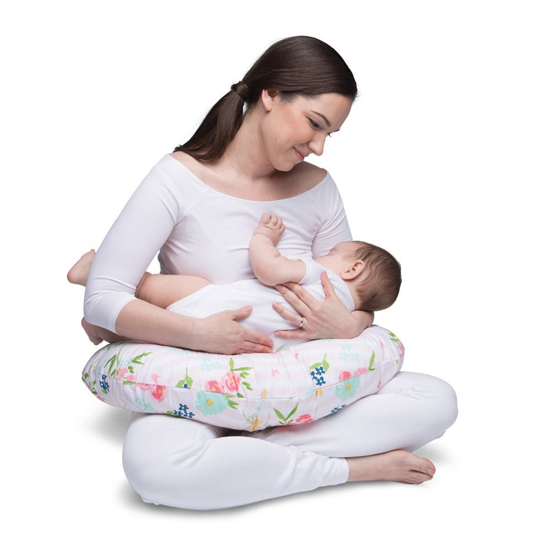 Boppy Original Feeding and Infant Support Pillow - Floral Stripes (LOCAL PICKUP ONLY)