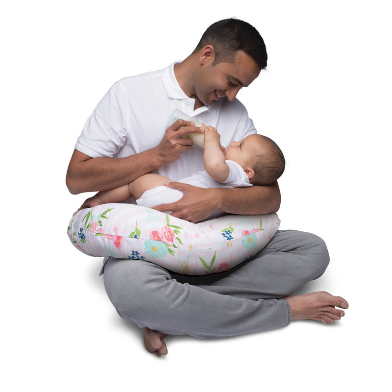 Boppy Original Feeding and Infant Support Pillow - Floral Stripes (LOCAL PICKUP ONLY)