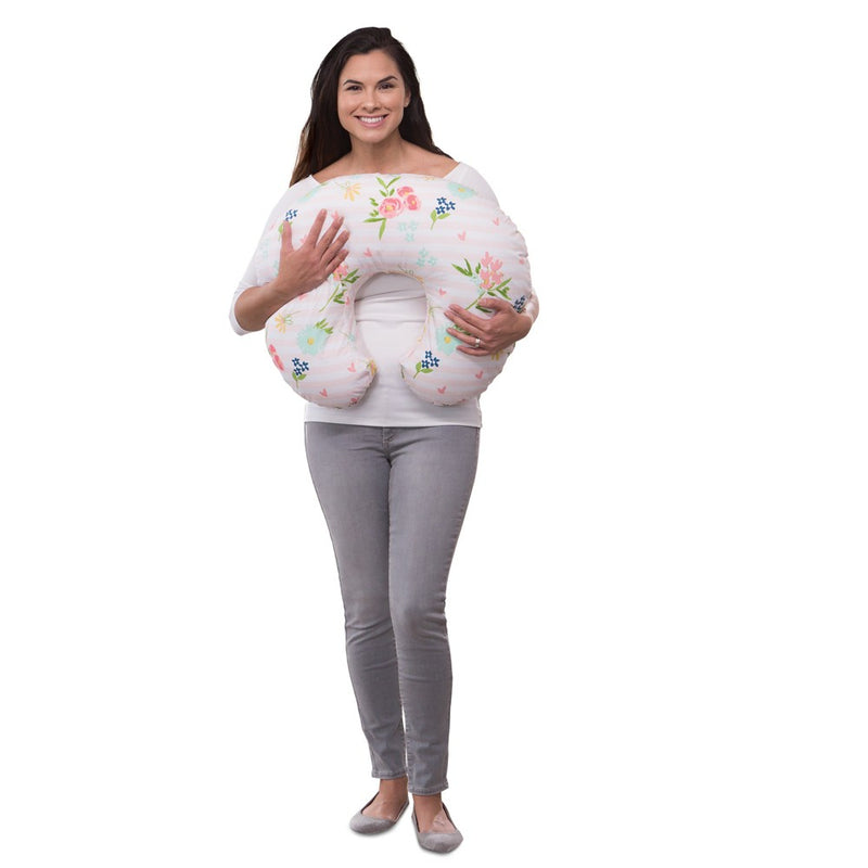 Boppy Original Feeding and Infant Support Pillow - Floral Stripes (LOCAL PICKUP ONLY)