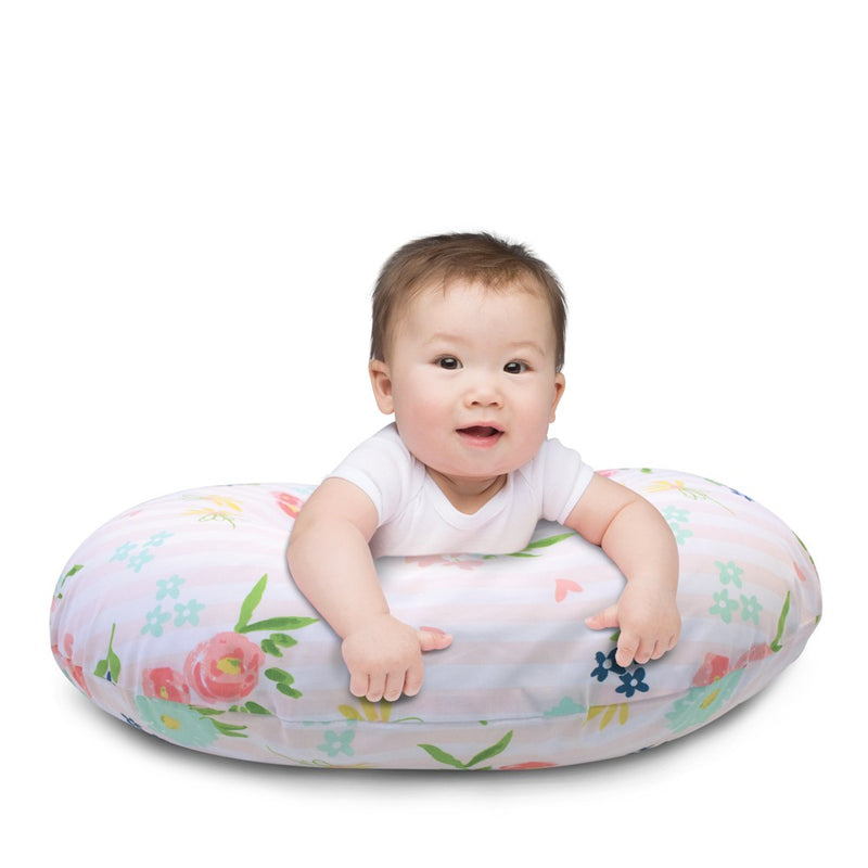 Boppy Original Feeding and Infant Support Pillow - Floral Stripes (LOCAL PICKUP ONLY)