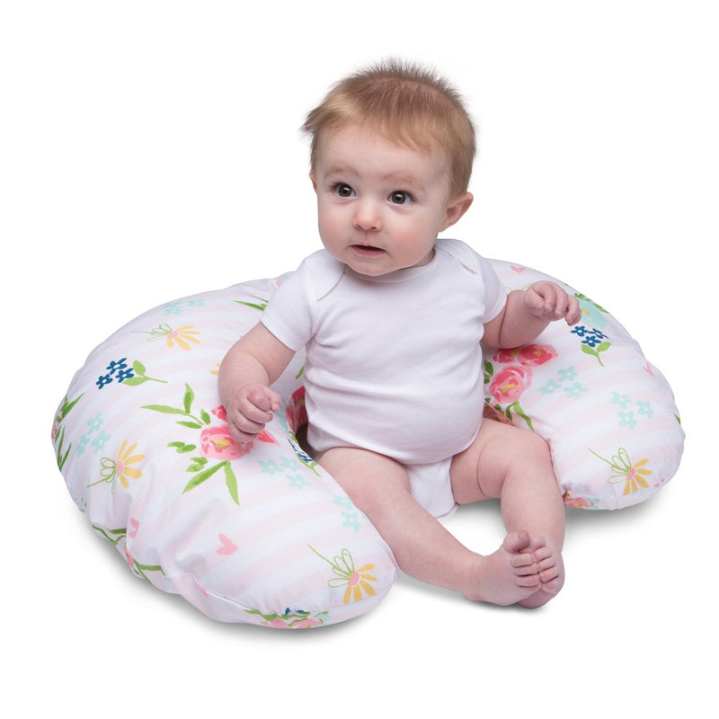 Boppy Original Feeding and Infant Support Pillow - Floral Stripes (LOCAL PICKUP ONLY)