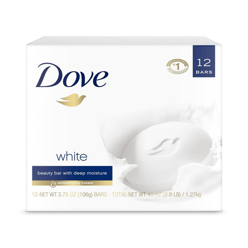 Dove White Moisturizing Beauty Bar Soap - 12pk - 3.75oz each