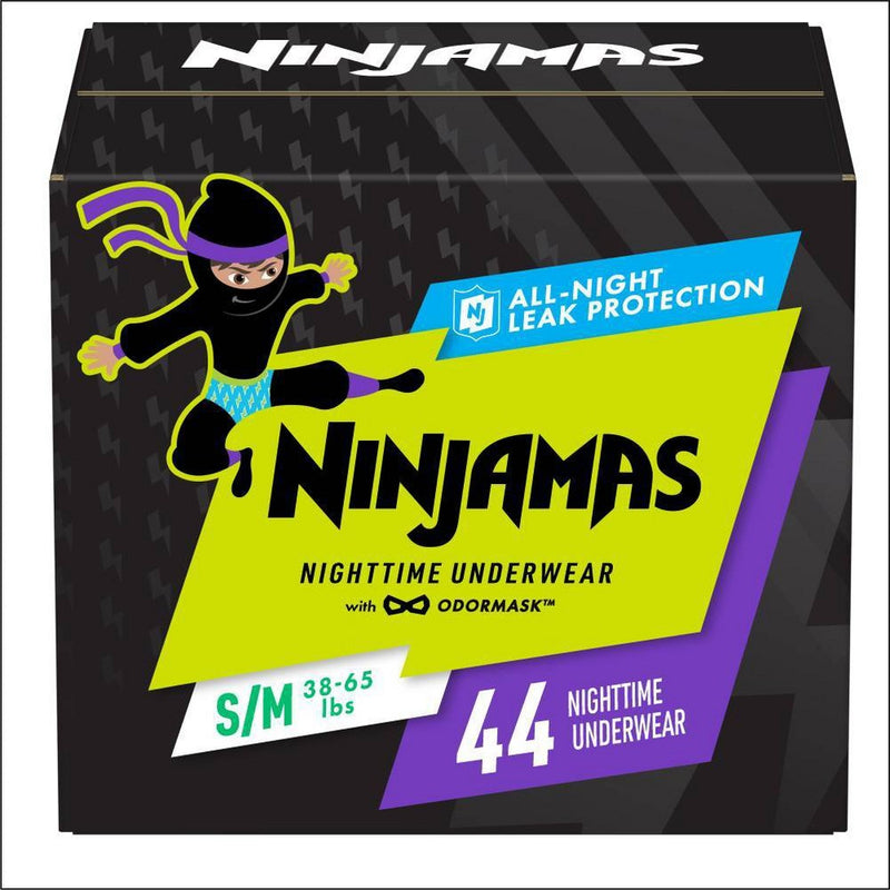 Pampers Ninjamas Nighttime Boys' Underwear Size S/M - 44ct