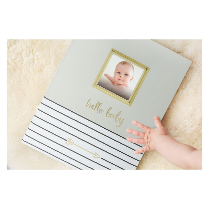 Pearhead Hello Baby, Baby Memory Book - Green