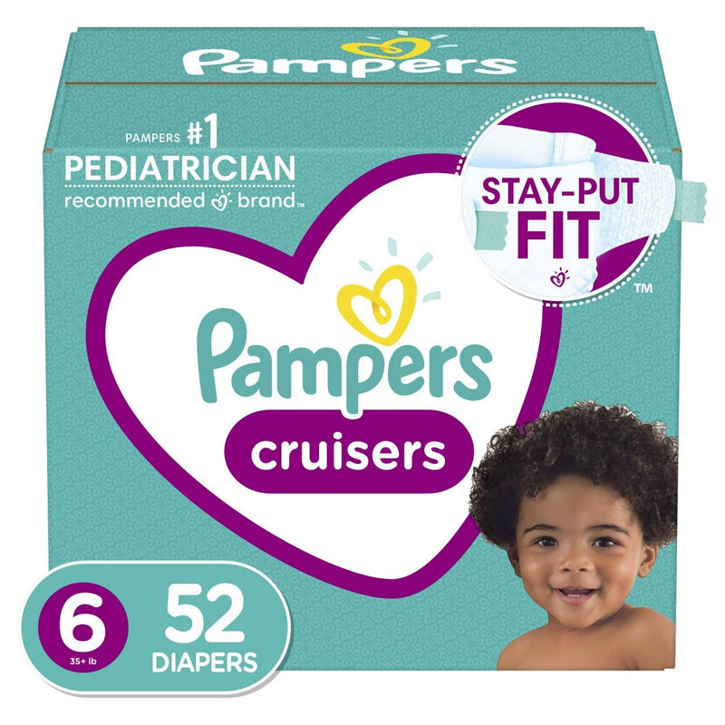 Pampers Cruisers Diapers Super Pack - Size 6 (52ct)