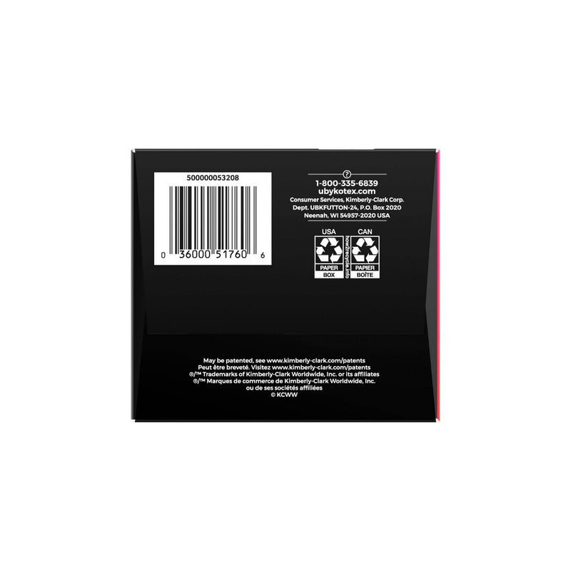 U by Kotex Ultra Thin Teen Unscented Overnight Feminine Pads with Wings - 24ct
