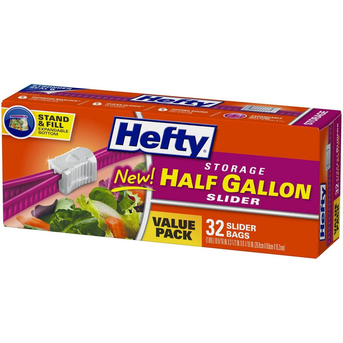 Hefty Storage Slider Bags - 32ct