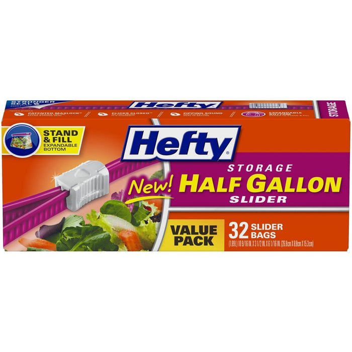 Hefty Storage Slider Bags - 32ct