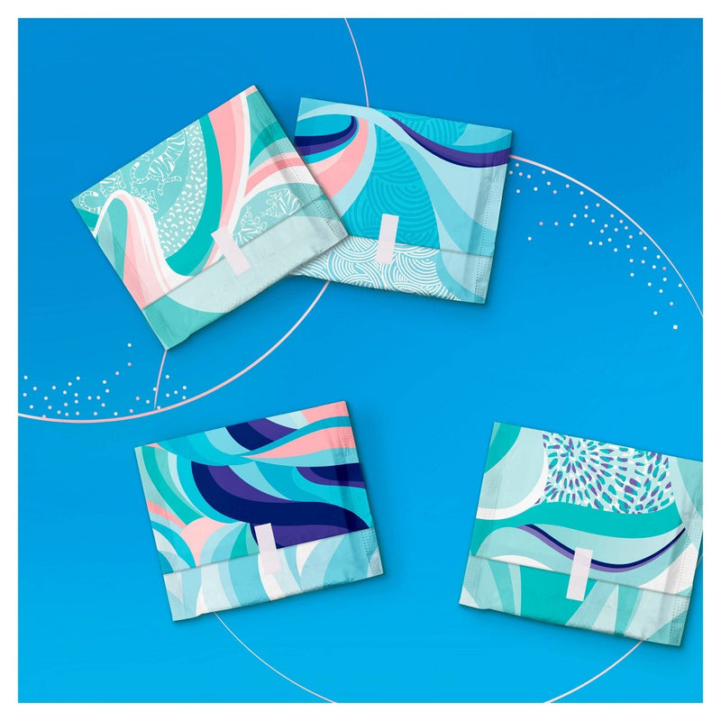 Always Infinity Regular Absorbency FlexFoam Pads for Women - Unscented - Size 1 - 36ct