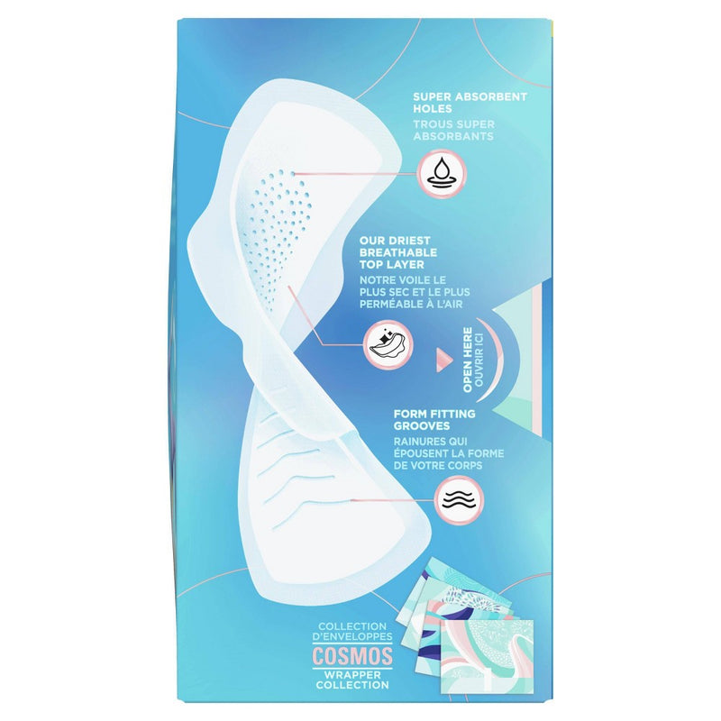 Always Infinity Regular Absorbency FlexFoam Pads for Women - Unscented - Size 1 - 36ct