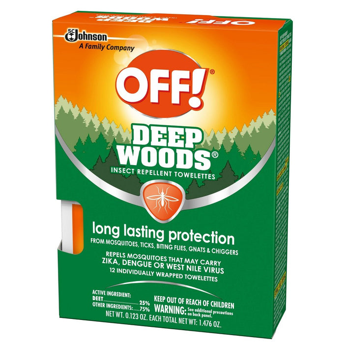 OFF! 12ct Deep Woods Wipes