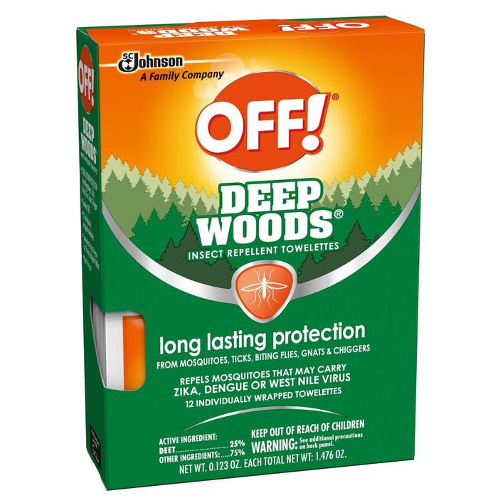OFF! 12ct Deep Woods Wipes