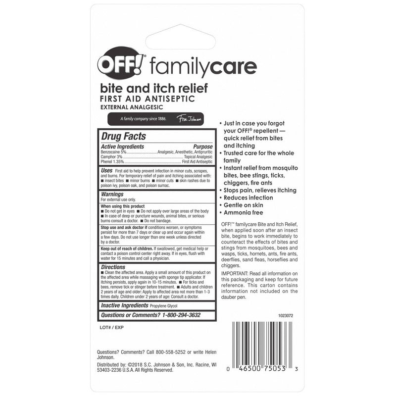 OFF!.5oz Bite & Itch Relief Pen