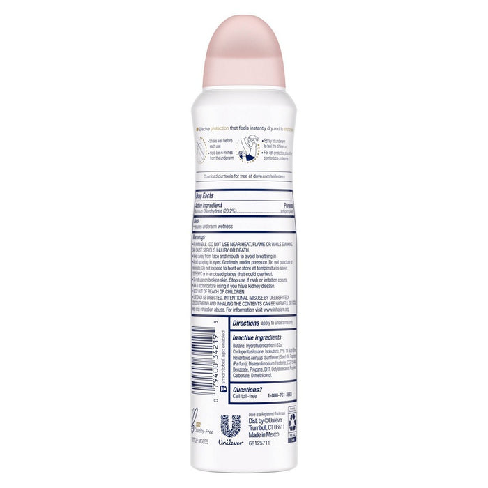 Dove Beauty Finish 48-Hour Antiperspirant & Deodorant Dry Spray - 3.8oz