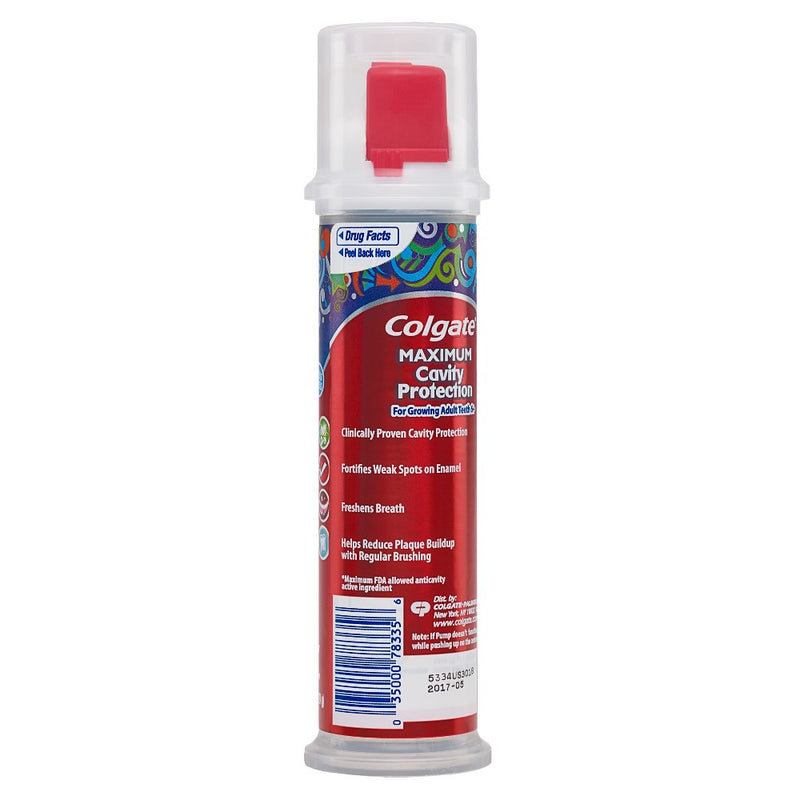Colgate Kids Toothpaste with Fluoride Pump - Maximum Cavity Protection - 4.4oz