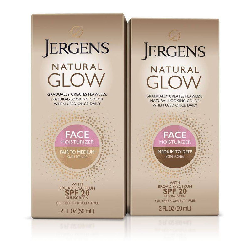 Jergens Natural Glow Face Moisturizer 2oz (Medium/Tan)