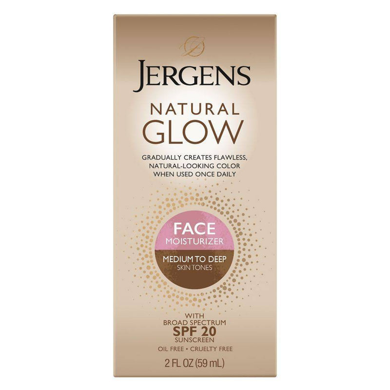 Jergens Natural Glow Face Moisturizer 2oz (Medium/Tan)