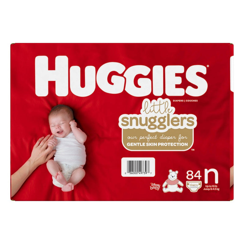 Huggies Little Snugglers Diapers Super Pack - Size Newborn (84ct)