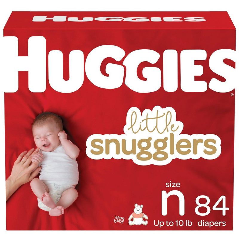 Huggies Little Snugglers Diapers Super Pack - Size Newborn (84ct)