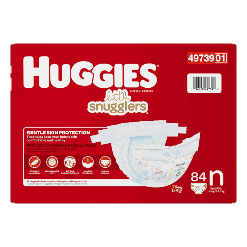 Huggies Little Snugglers Diapers Super Pack - Size Newborn (84ct)