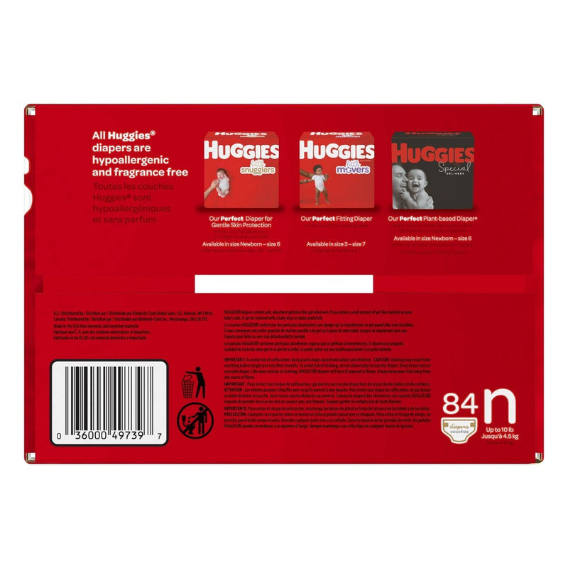 Huggies Little Snugglers Diapers Super Pack - Size Newborn (84ct)