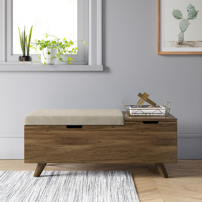 Meller Wood and Upholstered Storage Bench Beige - Project 62 (LOCAL PICKUP ONLY)