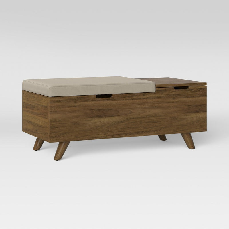 Meller Wood and Upholstered Storage Bench Beige - Project 62 (LOCAL PICKUP ONLY)