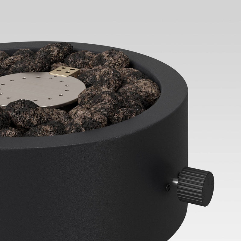 10" Round Metal Outdoor LP Tabletop Fire Pit - Black - Project 62