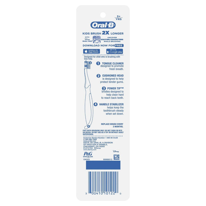 Oral-B Kid's Toothbrush featuring Disney's Frozen Soft Bristles for Children and Toddlers 3+ -  2ct