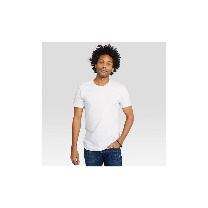 Hanes Men's 6Pk Crew Neck T-Shirt With Fresh IQ - L White