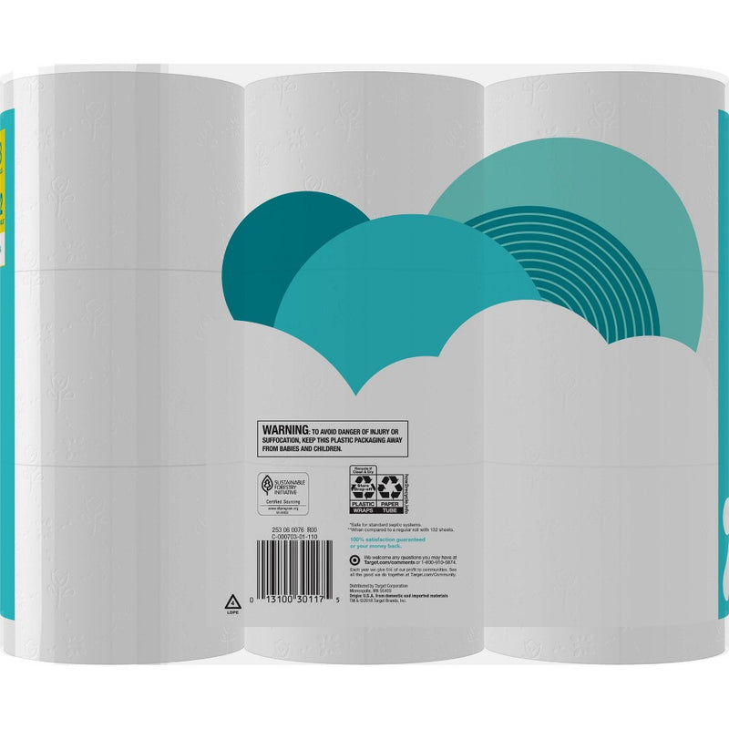 Soft & Strong Septic Safe Toilet Paper - 18 Mega Rolls - up & u