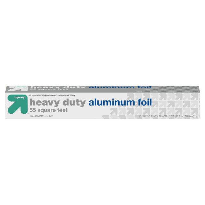 Heavy Duty Aluminum Foil - 55 sq ft - up & up