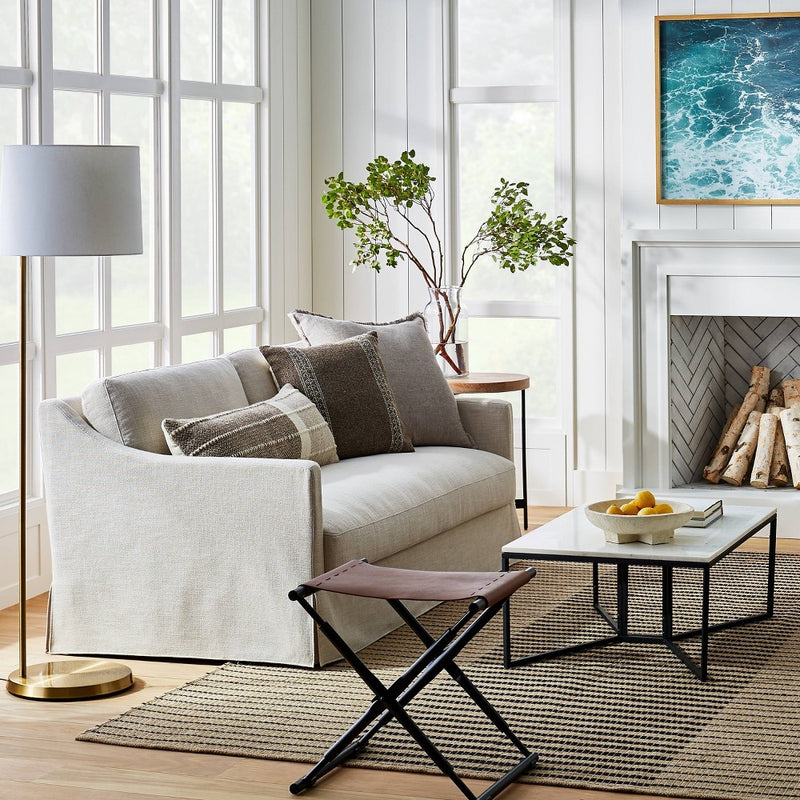 Vivian Park Upholstered Sofa Cream - Threshold designed with Studio McGee (LOCAL PICKUP ONLY)