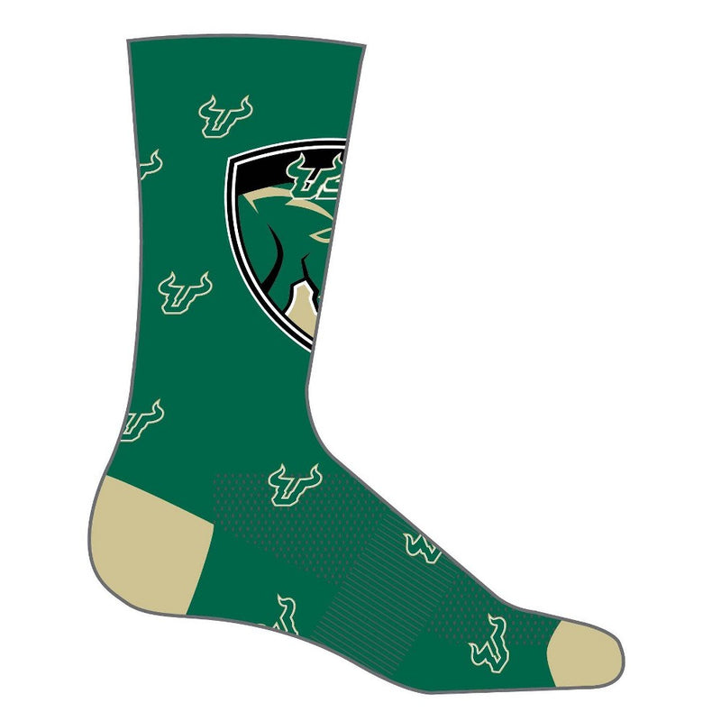 NCAA South Florida Bulls Men's Madness Crew Socks 10-13