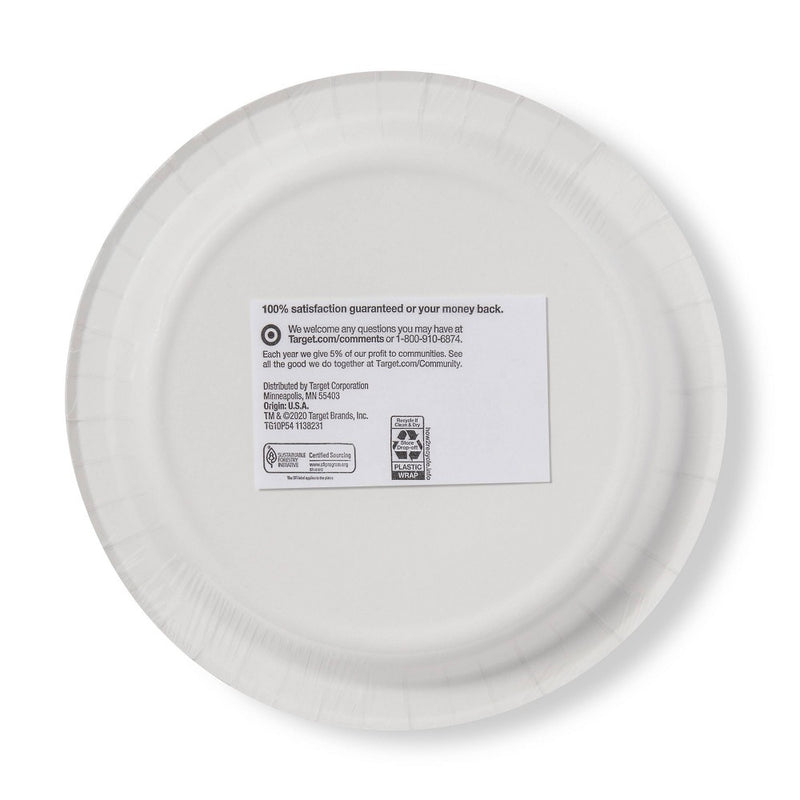 Textured Dot Paper Plate 10" - 54ct - up & up